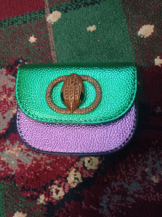 Kurt Geiger Handbags - Kurt Geiger green and purple mini bag